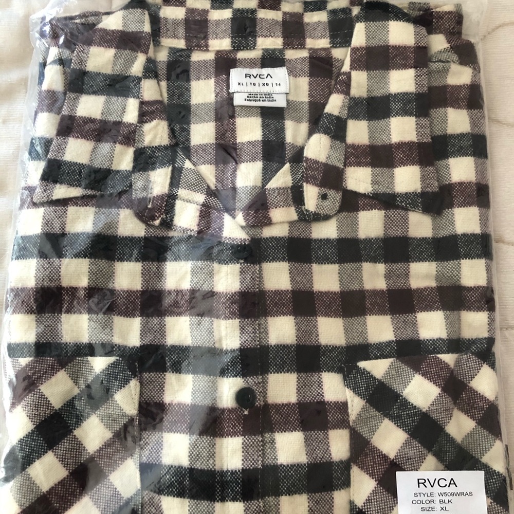 RVCA Aspen Plaid Flannel Shirt